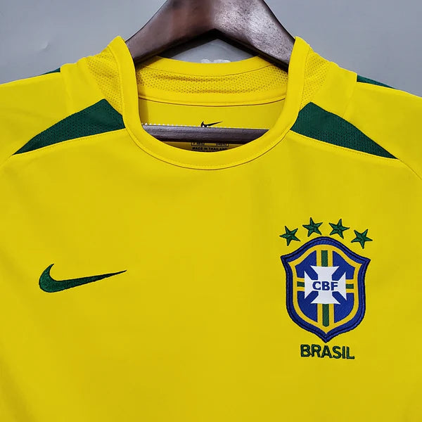 2002 Brazil Home Jersey Retro