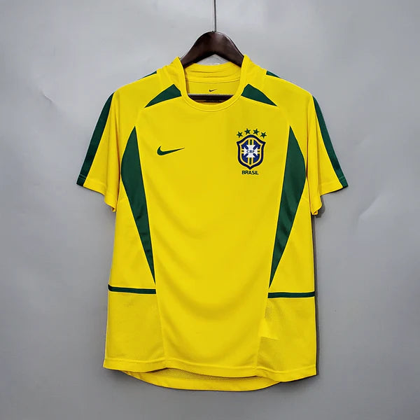 2002 Brazil Home Jersey Retro