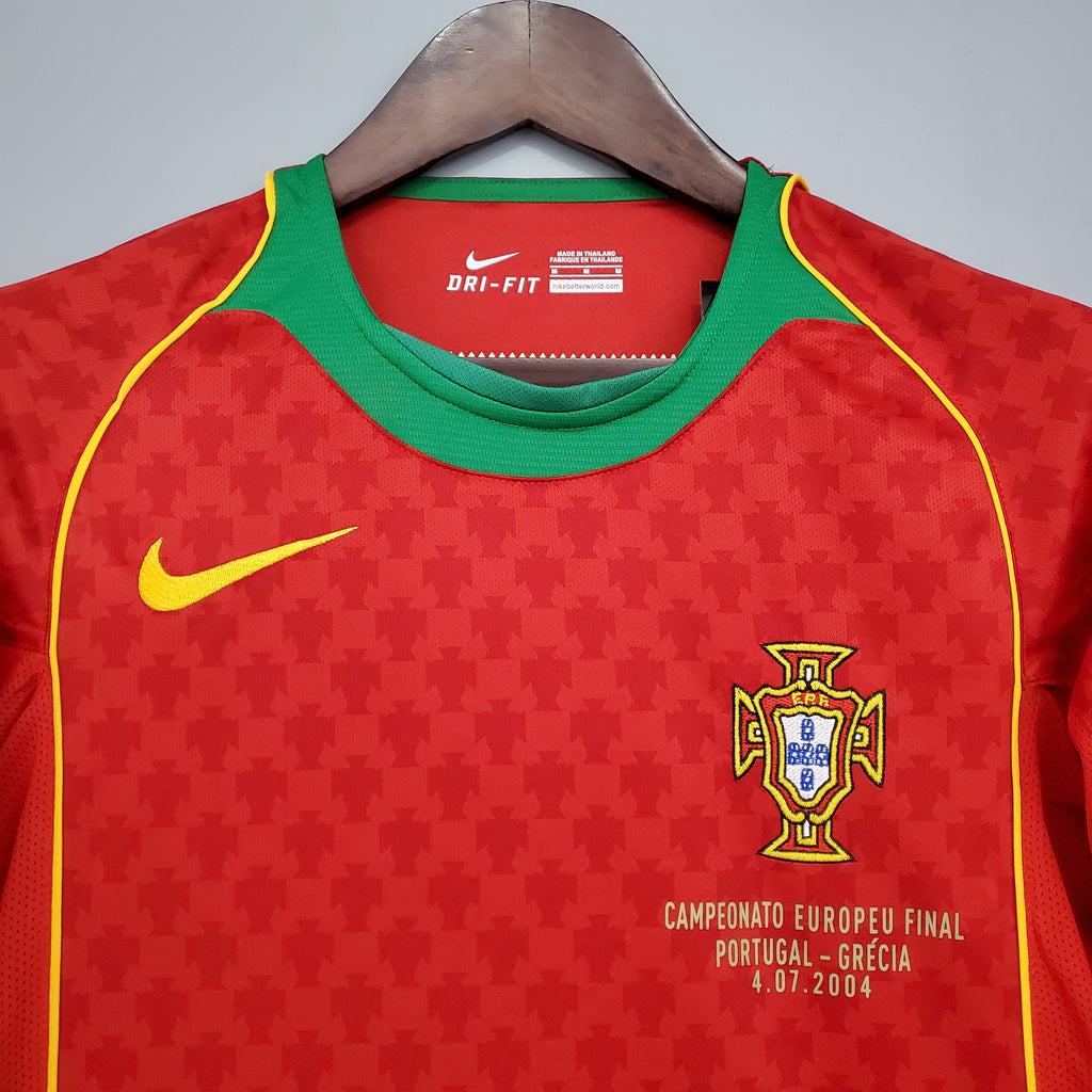 2004 Portugal Home Jersey Retro