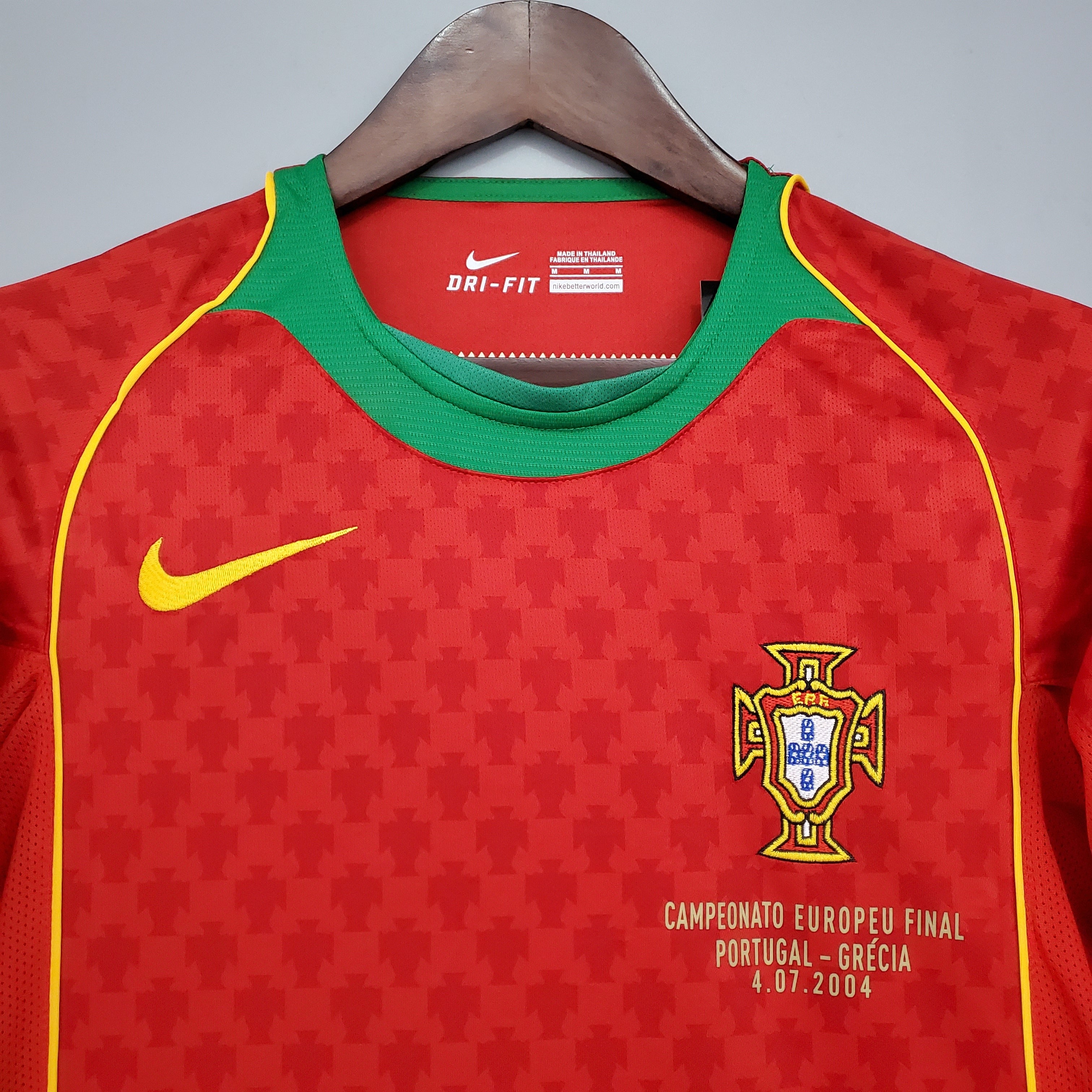 2004 Portugal Home Jersey Retro