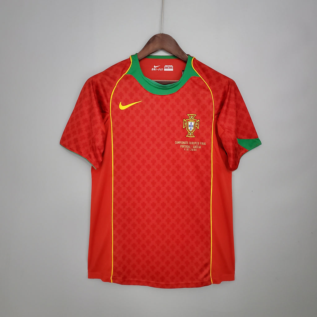 2004 Portugal Home Jersey Retro