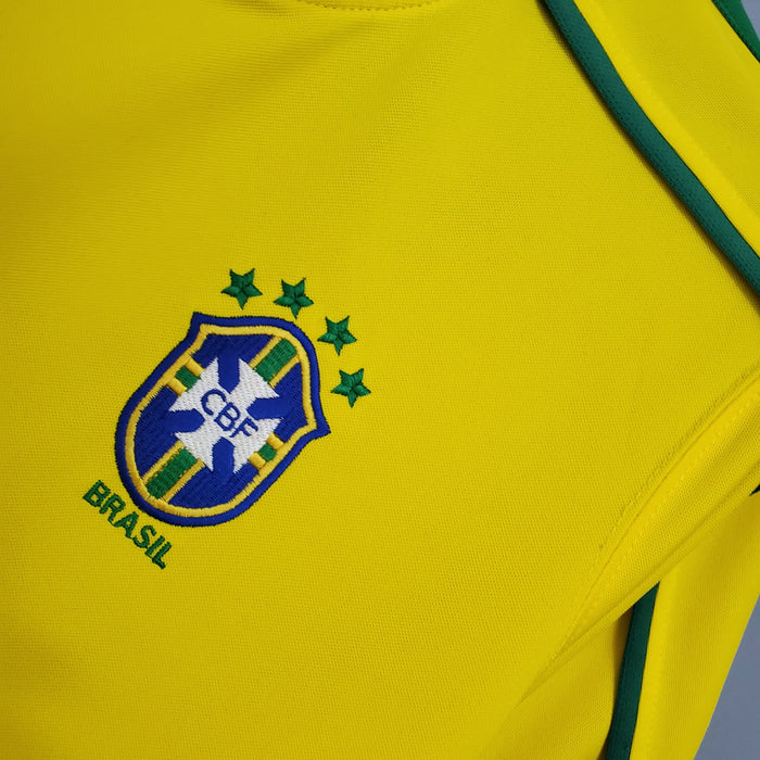 1998 Brazil Home Jersey Retro